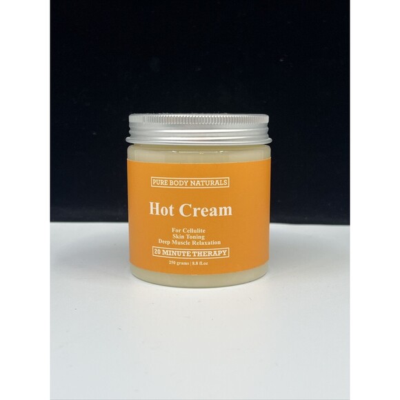 Pure Body Natural Hot Cream for Cellulite Reduction Skin Toning - Picture 5 of 9